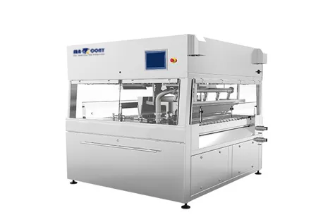 Automatic chocolate enrobing machine by Marcony
